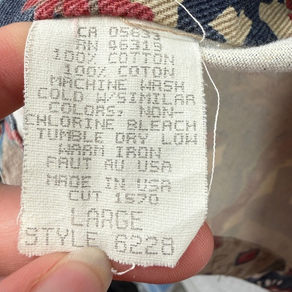 Vintage Gotcha Covered Southwestern Geometric Print Vest Made in USA Large - Picture 10 of 11